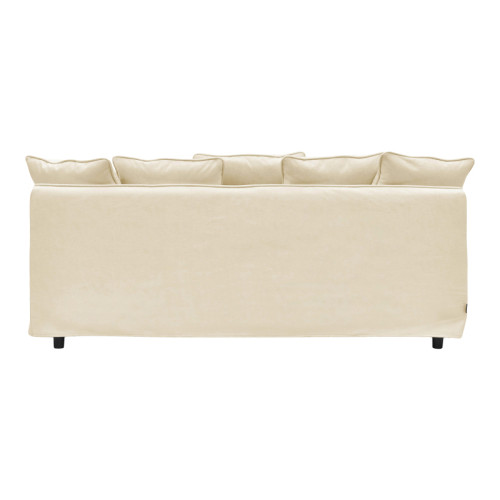 3-seater sofa Interest pakoworld beige fabric with five pillows 196x85x90cm 3-seater sofa Interest pakoworld beige fabric with five pillows 196x85x90cm