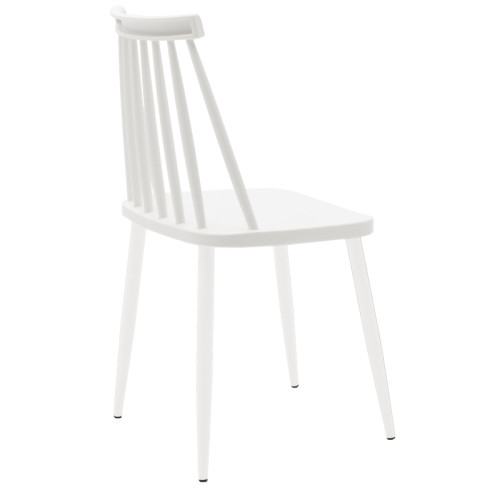 Chair Aurora pakoworld white pp-white leg 42x46x79cm