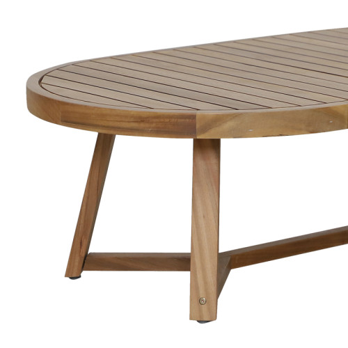 Stellan pakoworld solid eucalyptus wood table 220x130x75cm