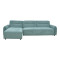 Reversible corner sofa Inspired pakoworld mint fabric 293x80x142cm