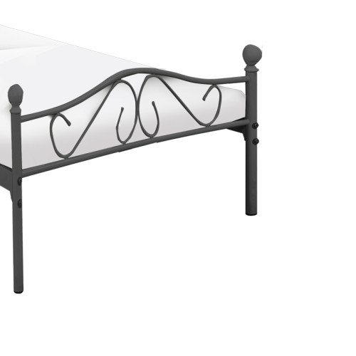 Bed Yorick pakoworld b;ack metal 90x190x99cm Bed Yorick pakoworld b;ack metal 90x190x99cm