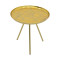 Side table Jacksie Inart grey-gold metal D41x43.5cm