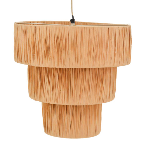 Ceiling lamp Bombe Inart E27 natural D40x120cm