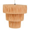 Ceiling lamp Bombe Inart E27 natural D40x120cm