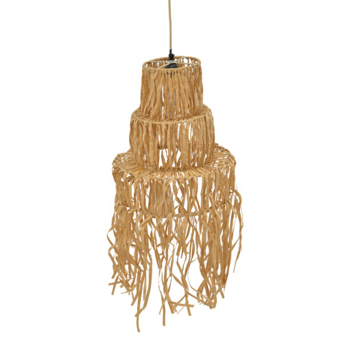 Ceiling lamp Nairan Inart E27 natural D30x125cm