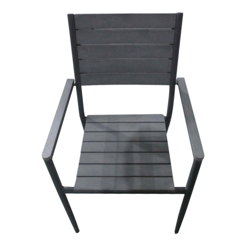 Armchair Uplift pakoworld aluminum anthracite- plywood gray 60x56.3x89cm Armchair Uplift pakoworld aluminum anthracite- plywood gray 60x56.3x89cm