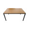 Nares table pakoworld aluminum anthracite-plywood natural 140x80x72.5cm