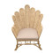 Armchair Fragia Inart with beige cushion-natural rattan 103x90x120cm