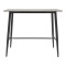 Bar table Senso pakoworld grey mdf top-black leg 120x60x103cm