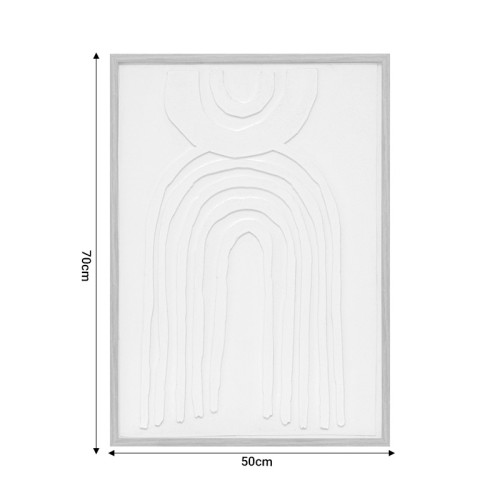 Wall art canvas Bobby pakoworld mdf 50x2.6x70cm Wall art canvas Bobby pakoworld mdf 50x2.6x70cm