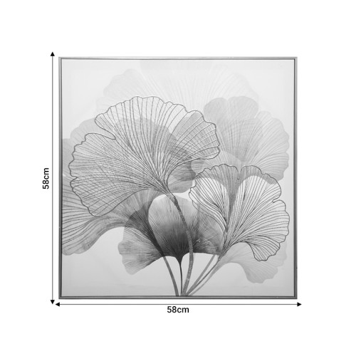 Wall art with frame Frexy pakoworld mdf 58x3x58cm Wall art with frame Frexy pakoworld mdf 58x3x58cm