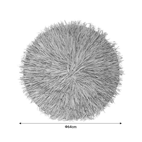 Wall deco Alaina pakoworld natural color mdf-seagrass D64x4cm Wall deco Alaina pakoworld natural color mdf-seagrass D64x4cm