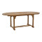 Dining table Zerco-Sopho I pakoworld set of 5 natural solid acacia wood 200/150x100x75cm