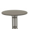 Table Vergo pakoworld champagne metal D60x70cm