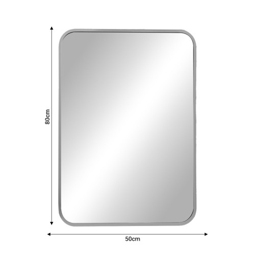 Mirror Classy Inart silver aluminum 50x2.5x80cm