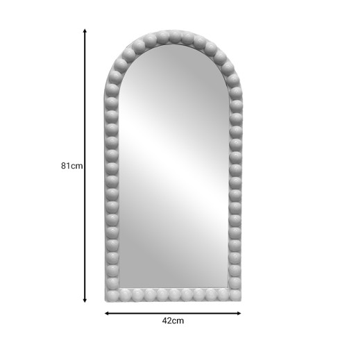 Mirror Pavlova Inart silver  pp 42x81x3.5cm