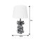 Table lamp Eliom Inart E27 copper-white metal D25x41cm