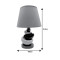 Table lamp Hethen Inart E27 coffee ceramic-metal D30x43.5cm