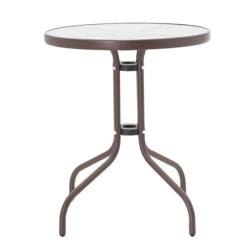 Obbi-Watson pakoworld dining table set of 3 brown metal-pe 60x60x70cm Obbi-Watson pakoworld dining table set of 3 brown metal-pe 60x60x70cm