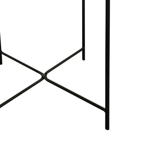 Caius pakoworld metal table in black shade D46x52cm