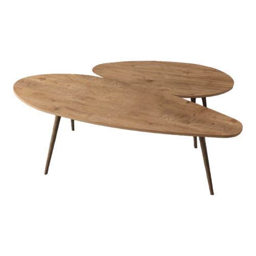 Davrane pakoworld walnut melamine coffee table 116x46x6cm