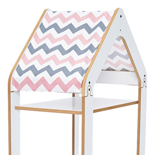 Montessori shelf Zoilen I pakoworld white-pink mdf 50x30x100cm Montessori shelf Zoilen I pakoworld white-pink mdf 50x30x100cm