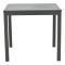 Table Kliton pakoworld aluminium dark grey 80x80x74cm