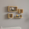 Babine pakoworld melamine shelf in oak shade 84x15x44cm