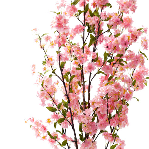 Decorative plant Peach flower in a pot Inart pink pp H140cm