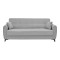 Lincoln three-seater sofa-bed with storage space pakoworld light gray fabric 225x85x90cm