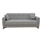 Three-seater Modestole sofa-bed with storage space pakoworld gray fabric 215x85x80cm