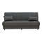 Romina pakoworld three-seater sofa-bed with storage charcoal fabric 190x85x90cm