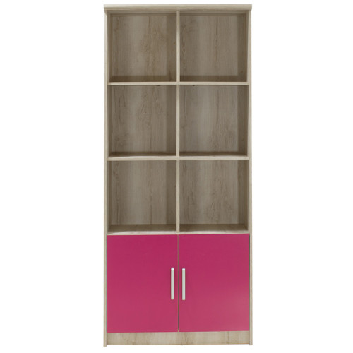 Children s bookcase Looney pakoworld castillo-pink 80.5x36.5x183.5