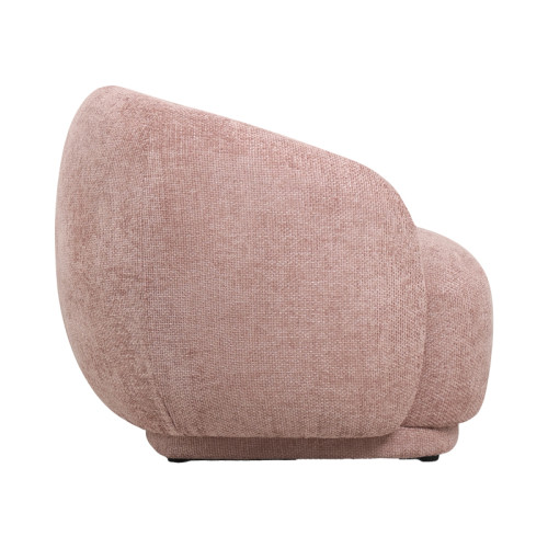 Armchair Freya pakoworld beige fabric 93x87x76cm