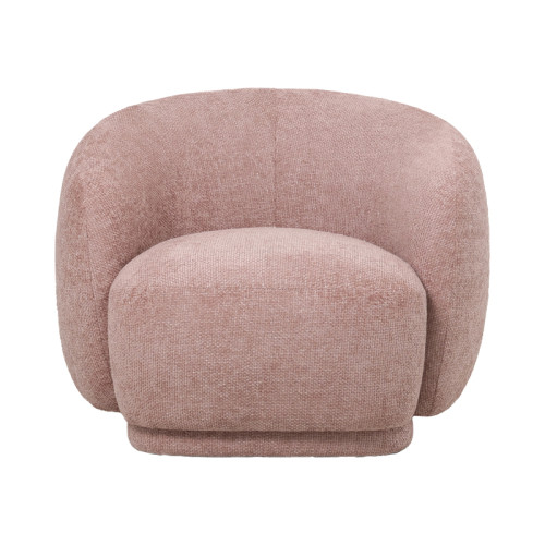 Armchair Freya pakoworld beige fabric 93x87x76cm