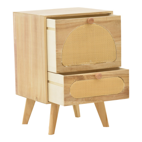 Bedside table Finian pakoworld wood in a natural shade 40x35x59cm Bedside table Finian pakoworld wood in a natural shade 40x35x59cm