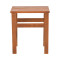 Summrine pakoworld beach table solid beech wood in walnut color 40x40x45cm