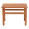 Summrine pakoworld beach table solid beech wood in walnut color 60x40x45cm
