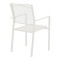 Armchair Confidence pakoworld white metal and white textilene 54x54x86cm