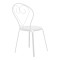 Chari pakoworld stackable chair white metal 49x55x90cm