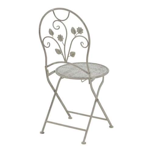 Dining set 3pcs Abriel pakoworld grey antique metal