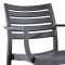 Armchair Gerko pakoworld with UV protection grey pp 57x46x83cm