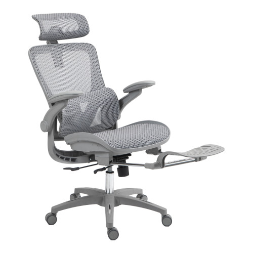 Work chair manager Zenyk pakoworld mesh in black and white color 63x70x126cm Work chair manager Zenyk pakoworld mesh in black and white color 63x70x126cm