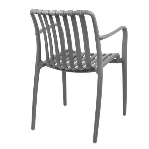 Armchair Karmen pakoworld pp in anthracite shade 58.5x54x80cm