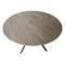 Table Xuson pakoworld natura lmdf-black metal legs D120x75cm