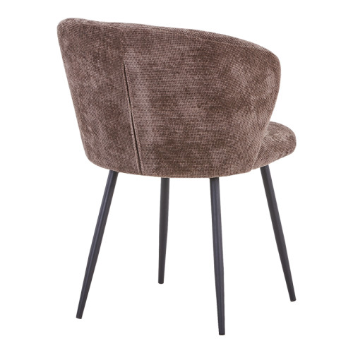 Chair Karg pakoworld anthracite fabric-leg black metal 57x62x80cm