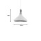 Ceiling lamp Denvel pakoworld white-gold metal Φ35.5x130cm