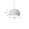 Ceiling lamp Zulcere pakoworld white ps 37x31x100cm