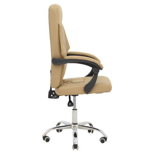 Manager office chair Glorin  pakoworld beige pu 60x68x128cm