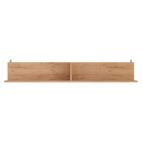 Wall shelf Drowel pakoworld in oak color 130x21.6x20cm Wall shelf Drowel pakoworld in oak color 130x21.6x20cm